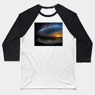 Milky Way over Broken Bay Baseball T-Shirt